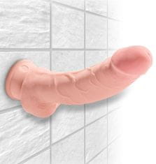 King Cock Plus 3D dildo trojne gostote s priseskom 24,1 cm King Cock