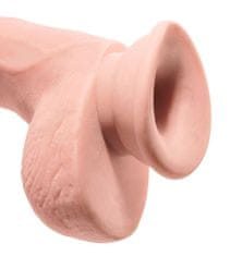 King Cock Plus 3D dildo trojne gostote s priseskom 24,1 cm King Cock