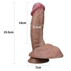 Lovetoy Dildo s priseskom 19,5 cm Lovetoy