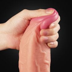 Lovetoy Dildo s priseskom Dvoplastni 25 cm Lovetoy