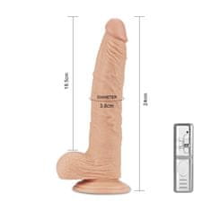 Lovetoy Dildo s priseskom in vibracijo Real Extreme 24cm Lovetoy