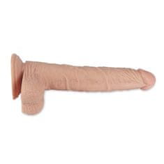 Lovetoy Dildo s priseskom in vibracijo Real Extreme 24cm Lovetoy