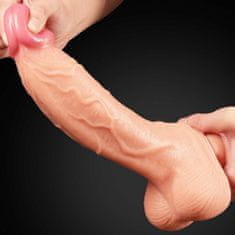 Lovetoy Dildo s priseskom Dvoplastni 25 cm Lovetoy