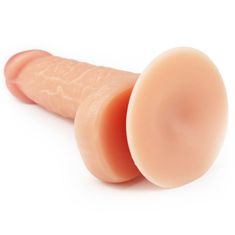 Lovetoy Cyberskin dildo s priseskom The Ultra Soft Dude 18 cm Lovetoy