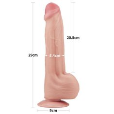 Lovetoy Dildo s priseskom 29cm Lovetoy