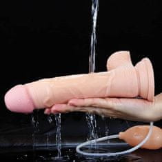 Lovetoy Dildo s priseskom in funkcijo ejakulacije 23 cm Lovetoy