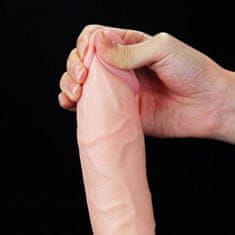 Lovetoy Dildo s priseskom in funkcijo ejakulacije 23 cm Lovetoy