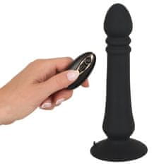 Black Velvets Analni vibrator 19,50-20,5 cm Črni žamet