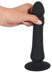 Black Velvets Analni vibrator 19,50-20,5 cm Črni žamet