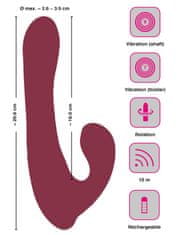 Javida Vrtljivi vibrator Javida 20,6 cm