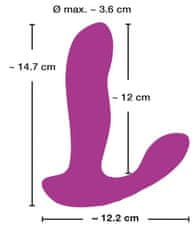 Javida Javida vibrator z daljinskim upravljanjem 14,7 cm