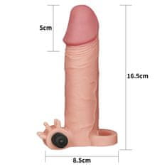 Lovetoy Pleasure X-Tender topper z vibracijo +5cm Lovetoy