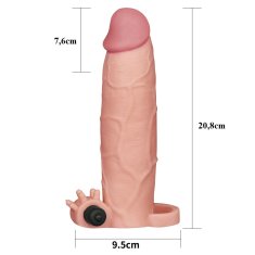 Lovetoy Pleasure X-Tender topper z vibracijo +7.6cm Lovetoy