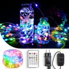 Family Christmas Pametne RGBIC LED novoletne lučke 66 LED 10m Bluetooth 5.0 Hello Fairy