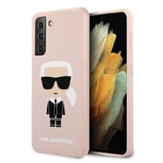 Karl Lagerfeld Karl Lagerfeld Silikonsko ohišje Iconic - Samsung Galaxy S21 (roza)