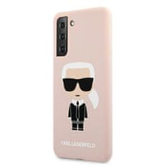 Karl Lagerfeld Karl Lagerfeld Silikonsko ohišje Iconic - Samsung Galaxy S21 (roza)