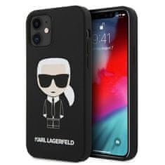 Karl Lagerfeld Karl Lagerfeld Silikonsko ohišje Iconic - iPhone 12 Mini (črno)