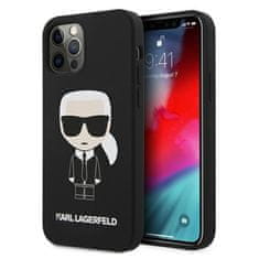 Karl Lagerfeld Karl Lagerfeld Silikonsko ohišje Iconic - iPhone 12 / 12 Pro (črno)