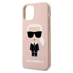 Karl Lagerfeld Karl Lagerfeld Silikonsko ohišje Iconic - iPhone 12 / 12 Pro (svetlo roza)