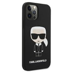 Karl Lagerfeld Karl Lagerfeld Silikonsko ohišje Iconic - iPhone 12 / 12 Pro (črno)