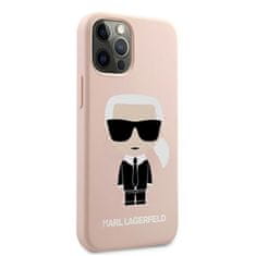 Karl Lagerfeld Karl Lagerfeld Silikonsko ohišje za iPhone 12 Pro Max (svetlo roza)