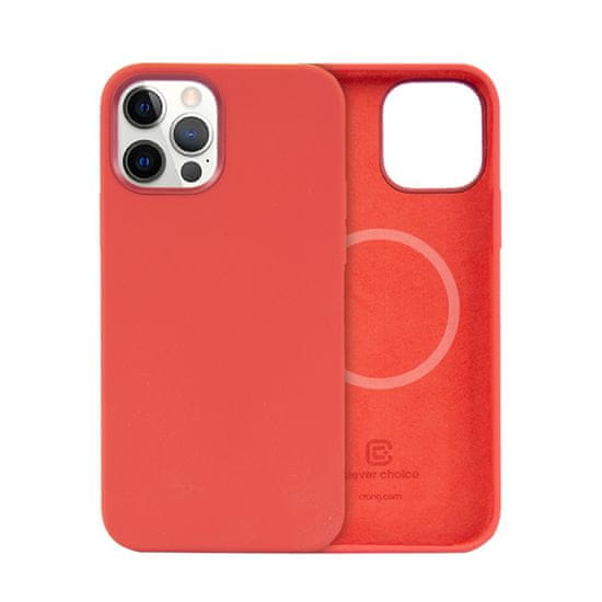 Crong Crong Color Cover Magnetic - ohišje MagSafe za iPhone 12 Pro Max (rdeče)