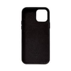 Crong Crong Essential Cover - Ohišje iz eko usnja za iPhone 12 / iPhone 12 Pro (črno)