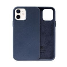 Crong Crong Essential Cover - Ohišje iz eko usnja za iPhone 12 / iPhone 12 Pro (mornarsko modro)