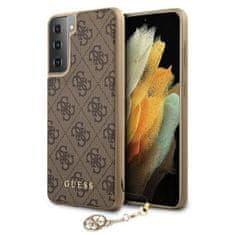 Guess Zbirka Guess 4G Charms - Ovitek za Samsung Galaxy S21 (rjav)