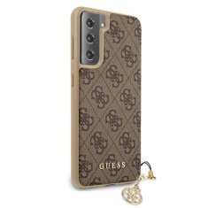 Guess Zbirka Guess 4G Charms - Ovitek za Samsung Galaxy S21 (rjav)