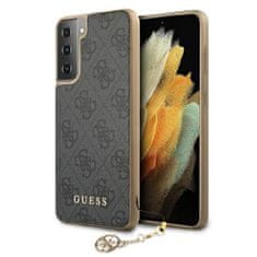 Guess Zbirka Guess 4G Charms - Ohišje za Samsung Galaxy S21 (sivo)