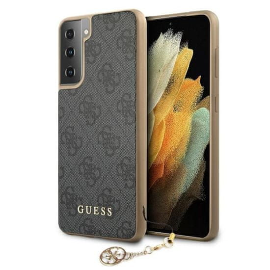 Guess Zbirka Guess 4G Charms - Ohišje za Samsung Galaxy S21+ (sivo)