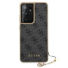 Guess Zbirka Guess 4G Charms - Ohišje za Samsung Galaxy S21 Ultra (sivo)