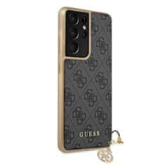 Guess Zbirka Guess 4G Charms - Ohišje za Samsung Galaxy S21 Ultra (sivo)