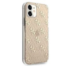 Guess Guess 4G Glitter - Ohišje za iPhone 12 Mini (zlato)