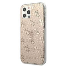 Guess Guess 4G Glitter - Ohišje za iPhone 12 / iPhone 12 Pro (zlato)