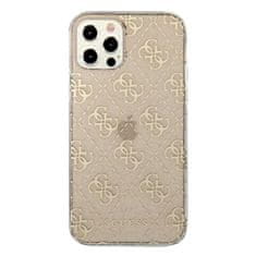 Guess Guess 4G Glitter - Ohišje za iPhone 12 / iPhone 12 Pro (zlato)