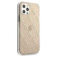 Guess Guess 4G Glitter - Ohišje za iPhone 12 / iPhone 12 Pro (zlato)