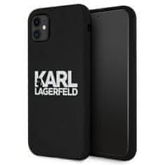 Karl Lagerfeld Karl Lagerfeld Silikonsko ohišje z logotipom - iPhone 11 (črno)