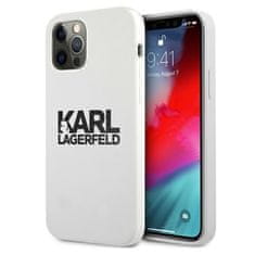 Karl Lagerfeld Karl Lagerfeld Silikonsko ohišje z logotipom - iPhone 12 / iPhone 12 Pro (belo)