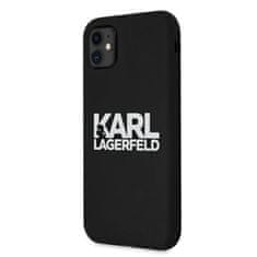 Karl Lagerfeld Karl Lagerfeld Silikonsko ohišje z logotipom - iPhone 11 (črno)