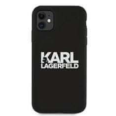 Karl Lagerfeld Karl Lagerfeld Silikonsko ohišje z logotipom - iPhone 11 (črno)