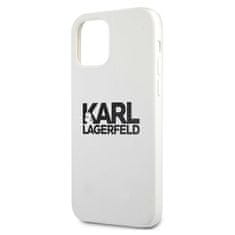 Karl Lagerfeld Karl Lagerfeld Silikonsko ohišje z logotipom - iPhone 12 / iPhone 12 Pro (belo)