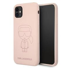 Karl Lagerfeld Karl Lagerfeld Silikonsko ohišje Ikonik Outline - iPhone 11 (roza)