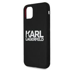 Karl Lagerfeld Karl Lagerfeld Silikonsko ohišje z logotipom - iPhone 11 (črno)