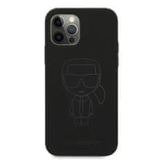 Karl Lagerfeld Karl Lagerfeld Silikonsko ohišje Ikonik Outline - iPhone 12 / iPhone 12 Pro (črno)