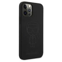 Karl Lagerfeld Karl Lagerfeld Silikonsko ohišje Ikonik Outline - iPhone 12 / iPhone 12 Pro (črno)