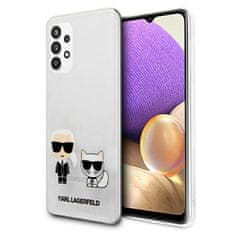 Karl Lagerfeld Karl Lagerfeld Ikonik &amp; Choupette - Ohišje Samsumg Galaxy A32 5G (prozorno)