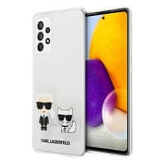 Karl Lagerfeld Karl Lagerfeld Ikonik &amp; Choupette - Ohišje za Samsung Galaxy A52 / A52S (prozorno)