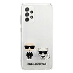 Karl Lagerfeld Karl Lagerfeld Ikonik &amp; Choupette - Ohišje za Samsung Galaxy A52 / A52S (prozorno)